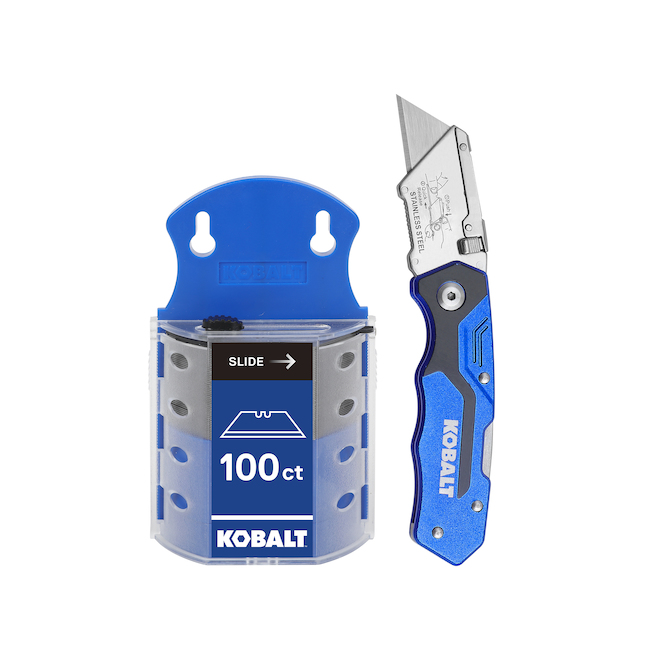 KOBALT Knife utility 100 Blades Black/Blue