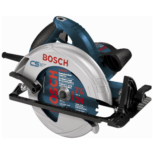 Bosch 7 1/4-in Corded Circular Saw - 15-Amp Motor - 5600 RPM - Magnesium Footplate - Adjustable Bevel