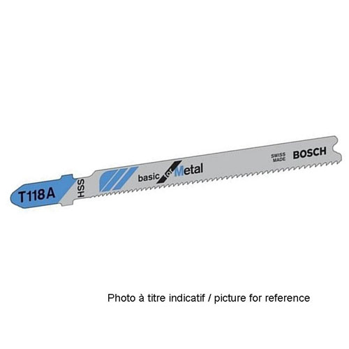 Bosch U-Shank Jigsaw Blades - 14 TPI - High-Speed Steel - 5 Per Pack - 4 in L