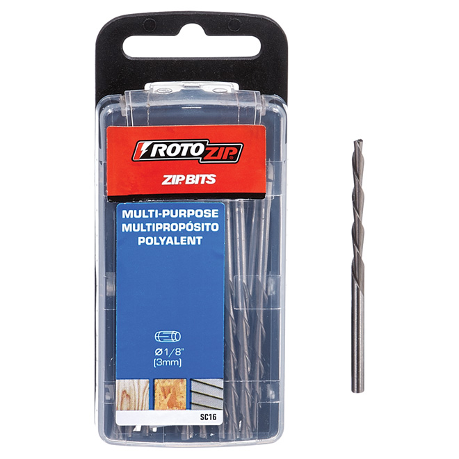 DREMEL RotoZip Sabercut MultiPurpose Drill Bits with Storage Case 16