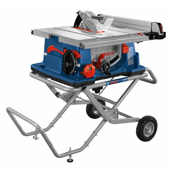 Bosch 4100XC-10 Worksite Corded Table Saw - 10-in - Gravity-Rise Wheeled Stand