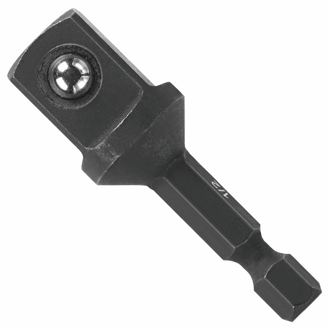 Bosch Impact Drill/Driver Steel Socket Adapter - 1/4 x 1/2-in - Hex Shank  ITDSA12