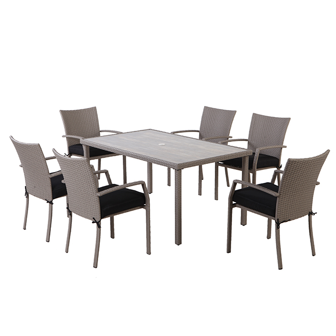 Uberhaus Hampton Patio Dining Set Grey 6 Places Réno Dépôt - Patio Furniture Reno Depot Uberhaus Hampton Patio Dining Set Grey 6 Places Réno Dépôt - Patio Furniture Reno Depot