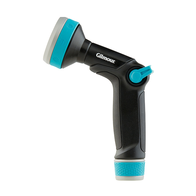 GILMOUR Adjustable Water Spray Gun - Thumb Control - Aqua 843122-5001 ...