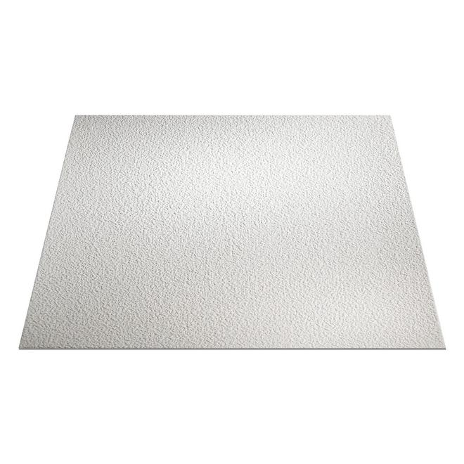 Genesis Stucco Pro PVC Ceiling Tiles - Waterproof - White - 12 Per Box - 2-ft x 2-ft