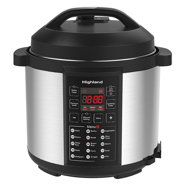 Highland 6-qt Programmable Electric Pressure Cooker