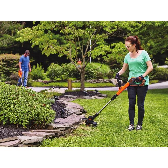 BLACK+DECKER Cordless String Trimmer/Edger - Adjustable Height - Automatic  Feed Spool - 20 V (Battery included)