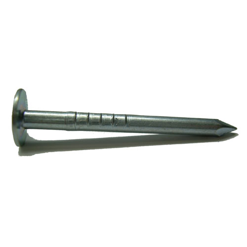 Duchesne Large-Head Roofing Nails - 3D x 1 1/4-in L - Electro-Galvanized Steel - 460 Per Pack