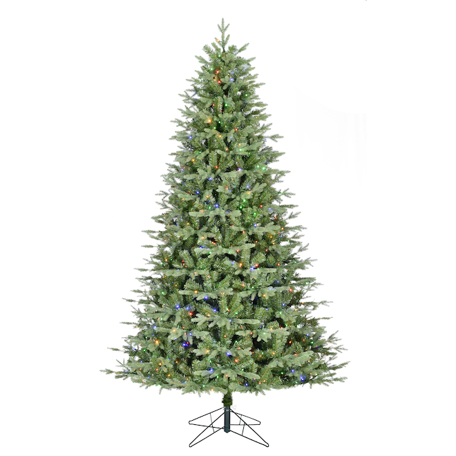 Holiday Living 9-ft Artifical Pre-Lit Hudson Fir Christmas Tree 950 Multicoloured LED Lights 8 Functions