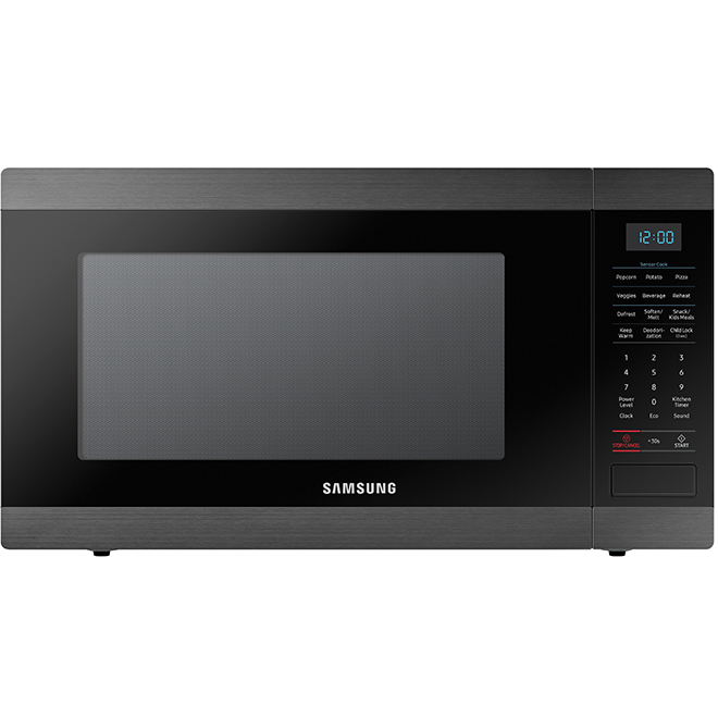 Samsung Countertop Microwave - 1.9-cu ft - 950-Watt - Fingerprint Resistant - Black Stainless Steel