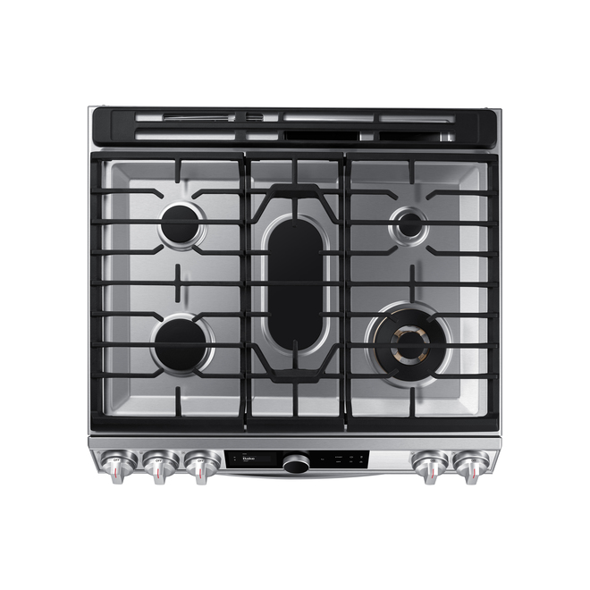 Samsung Slidein Gas Range AirFry Smart Dial True Convection 6