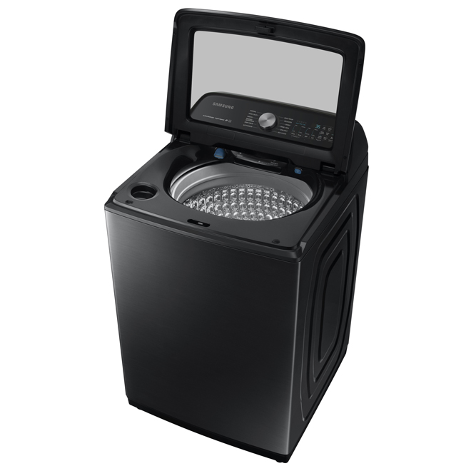 Samsung Top Loading Washer with SmartThings Black Stainless Steel 5.8
