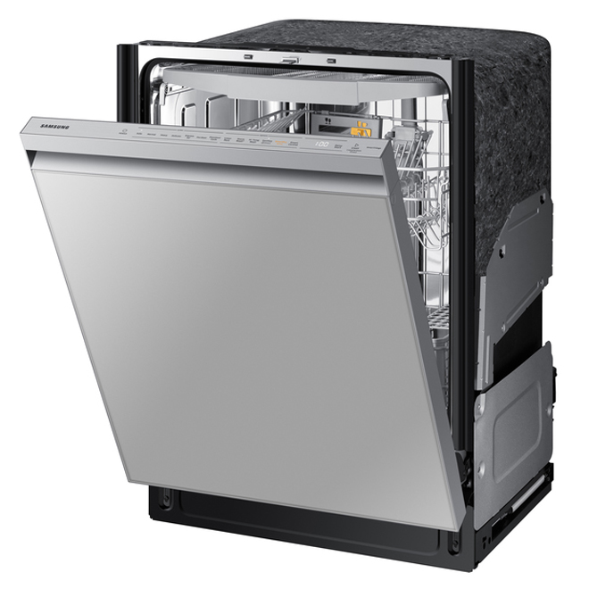 Lave-vaisselle encastrable 24 po 39 dB avec cuve en inox de Samsung  (DW80R9950UG/AA) - Inox noir