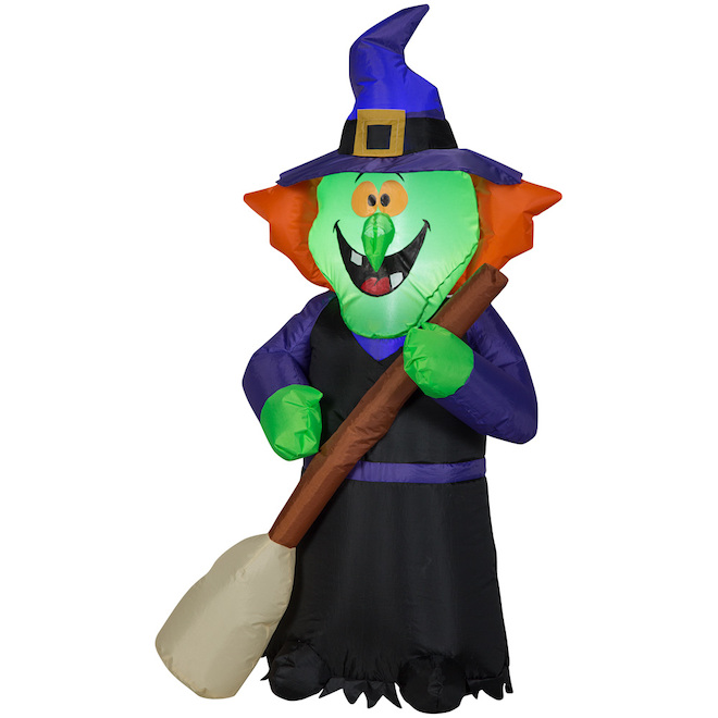 Gemmy 3.5-ft Inflatable Witch with Broom