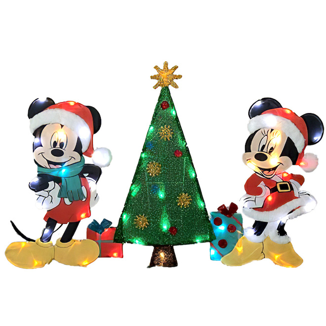 Décoration extérieure autoportante Mickey-Minnie Disney 24-in 1-Paquet  112556