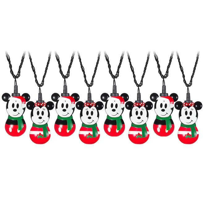 Mickey mouse christmas light on sale necklace