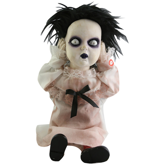 Poupée hantée activée par le son de 30,5 cm, poupée d'Halloween marchant  pour décorations d'Halloween, poupée effrayante et effrayante avec son  horrible poupée qui marche clignote (garçon) : : Cuisine et Maison