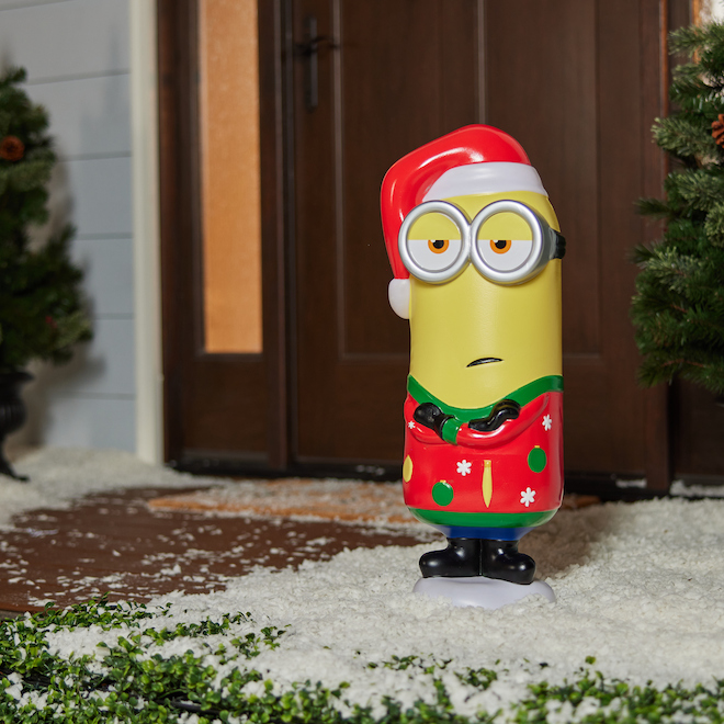 Universal 1Pack 23.62in Minion Kevin in Ugly Sweater Blow Mold with