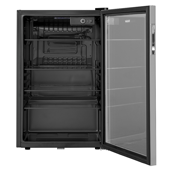 HAIER Compact Refrigerator - Stainless Steel HEBF100BXS | Réno-Dépôt
