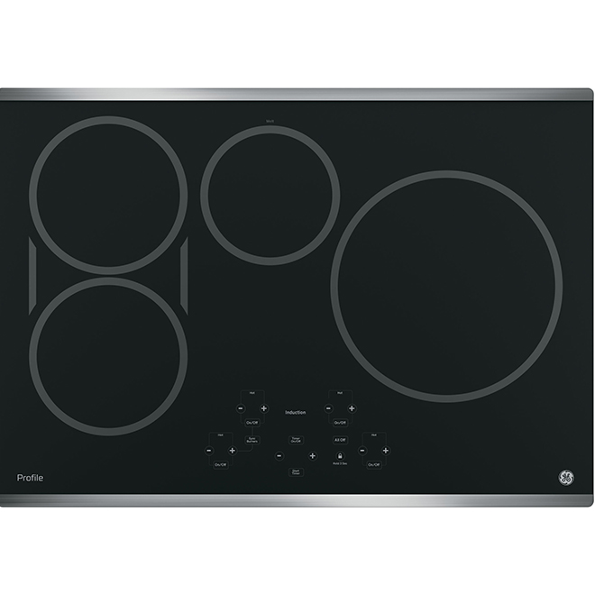 GE Profile Induction Cooktop with Bridge Element 30in Black