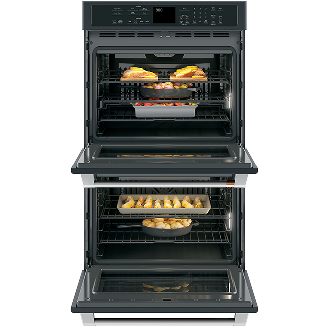 CAFE Double Convection Oven with WiFi Connect 30" Matte Black