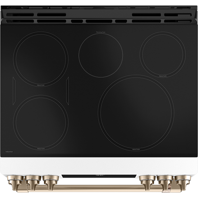 CAFE Ge Café Induction and Convection Range - 5-Burner Glass Cook Top ...