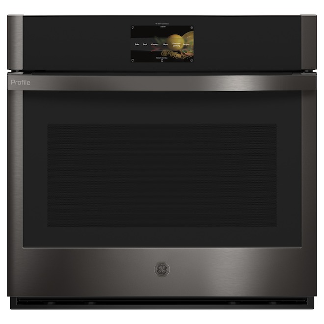 GE Profile Built-In Convection Wall Oven - Electronic 30-in Black Stainless