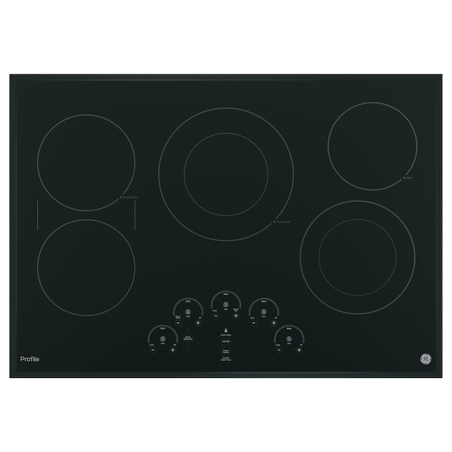 GE Profile 30-in 5 Elements Electric Cooktop - Black