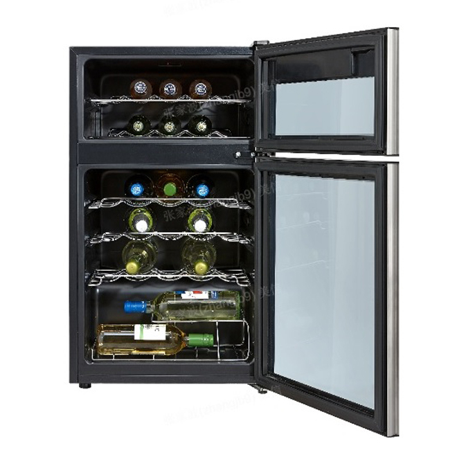 GE Profile Glass Door Stainless Steel Wine Cooler 29 Bottles