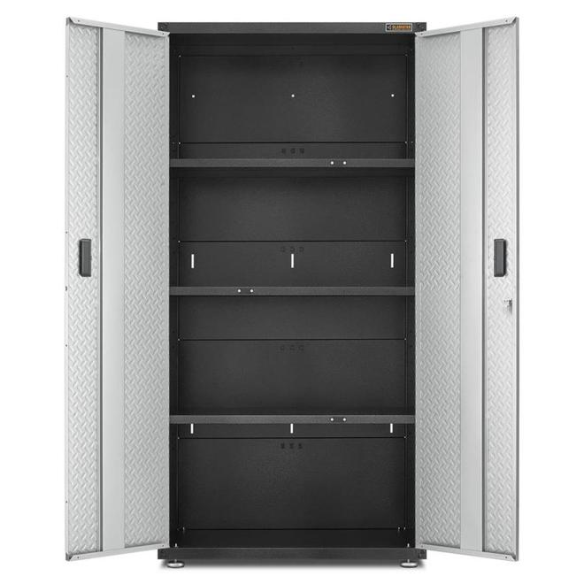 Fedmax Armoire de rangement de garage en métal – Grand casier utilitaire en  acier de 180,3
