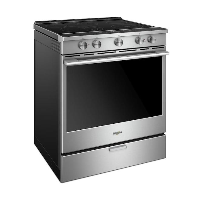 Whirlpool SlideIn Electric Range 6.4cu ft Stainless Steel