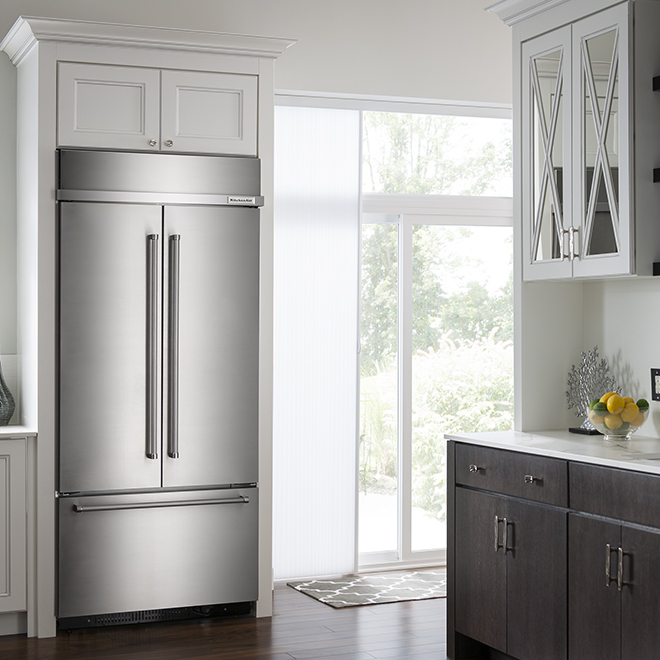 KitchenAid French Door Refrigerator 36 In 20 8 Cu Ft Stainless   30005973c L 