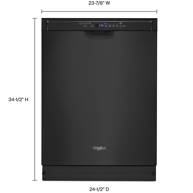 Lave-vaisselle Encastré Whirlpool, Troisième Panier, 24", Noir ...