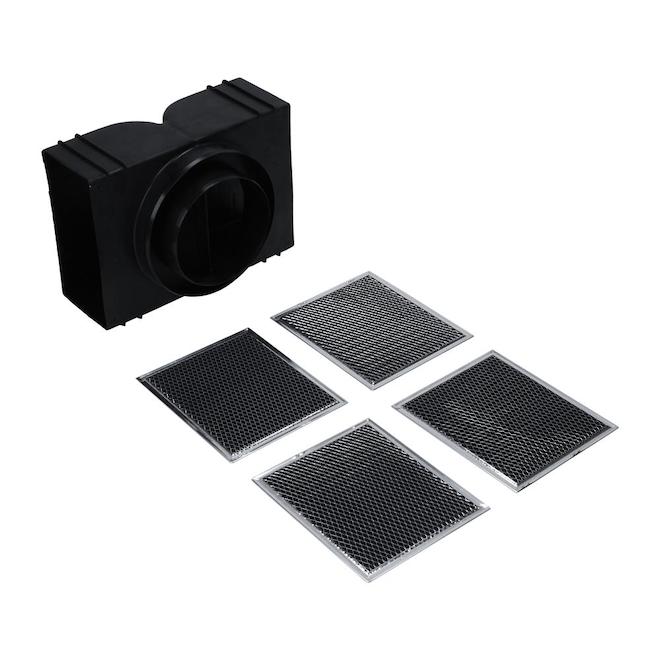 Whirlpool Aluminum Universal Wallmount Range Hood Air Recirculation