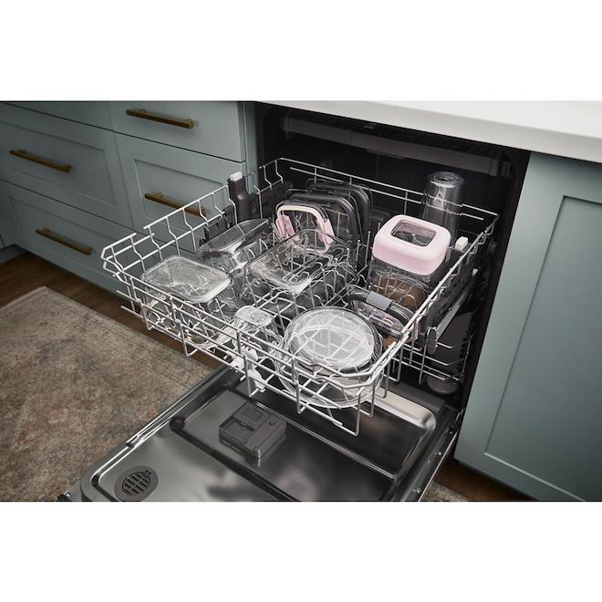 Whirlpool Stainless Steel Builtin Quiet Dishwasher 24in Pocket
