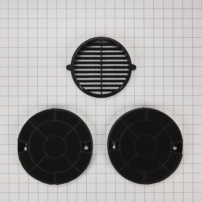 ACCESSORIES Whirlpool Aluminum Range Hood Recirculation Kit Black