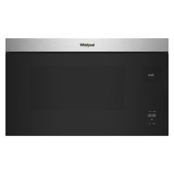 Whirlpool 30-In Smudge-Free Stainless Steel 1.1-ft³ Recirculating vent Over-the-Range Microwave Oven