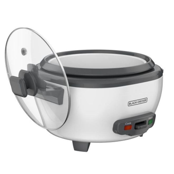 Black & Decker 6-Cup Rice Cooker - Black/White RC506C