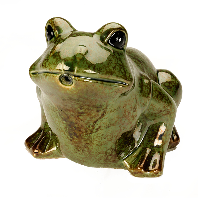 Smartpond Frog Water Spitter - Ceramic - Green