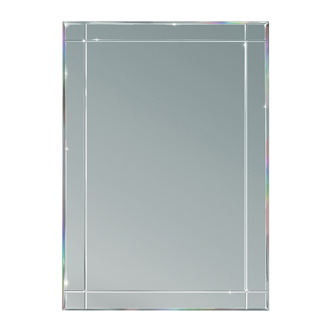 Frameless Beveled Edge Rectangle Wall Mirror 24 X 30 Réno Dépôt Frameless Beveled Edge Rectangle Wall Mirror 24 X 30