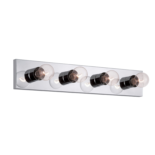 Wall Sconce for Vanity - 24'' - 4  Lights - Chrome