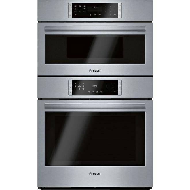 Bosch 800 Series Convection Microwave Wall Oven Combination - Self-Cleaning - 30-in - Stainless Steel