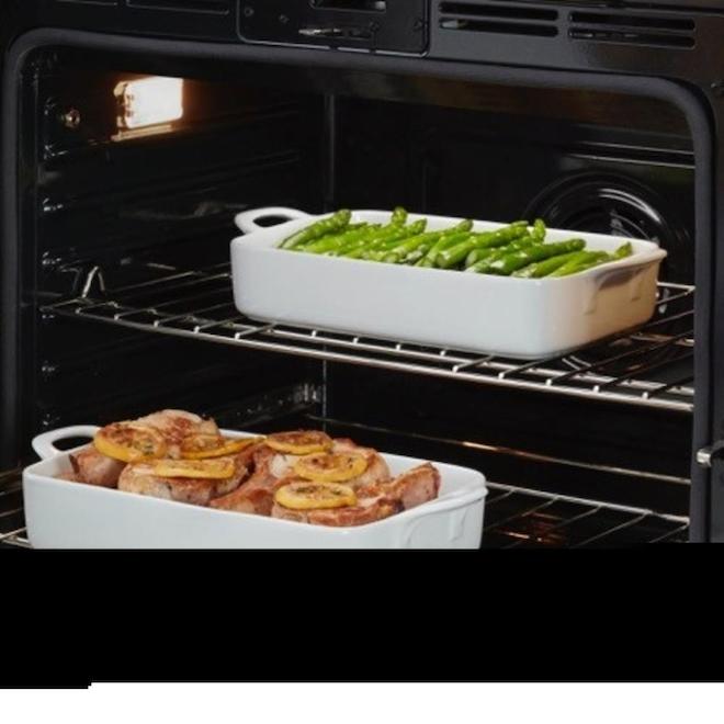 Bosch 800 Series Double Wall Oven 9.2 cu. ft 30" Black HBL8661UC RénoDépôt