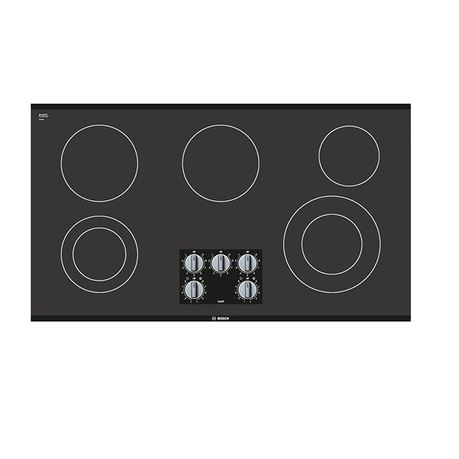 Table de cuisson, Bosch, 5 brûleurs, électrique, 36'', inox