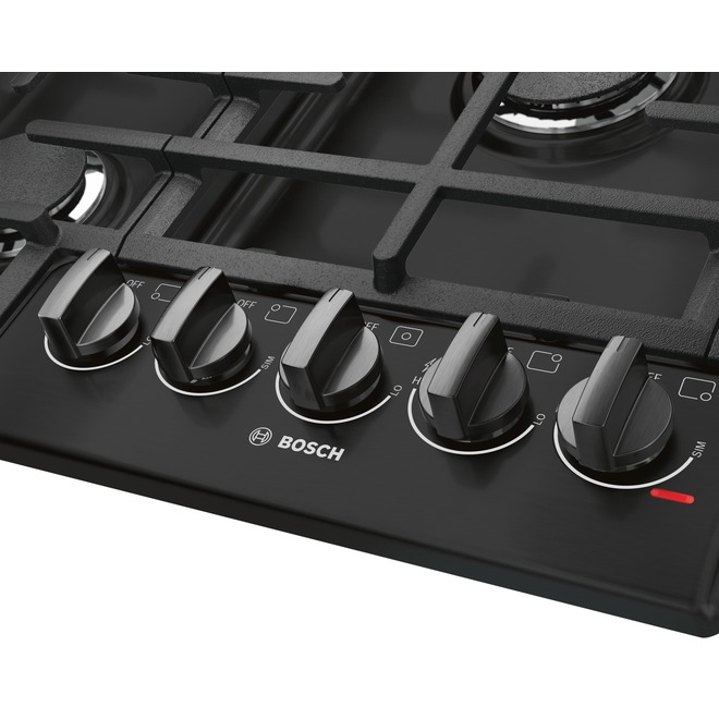 Bosch Gas Cooktop 5 Burners 30 in 19 000 BTU Black