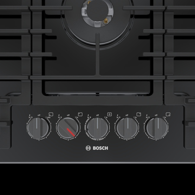 Bosch 5Burner Black Gas Cooktop 800 Series 36in NGM8648UC Réno