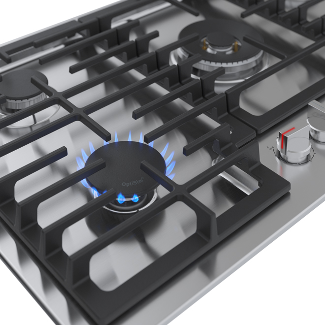 Bosch 800 Series 36in Gas Cooktop 5Burner Stainless Steel NGM8658UC RénoDépôt