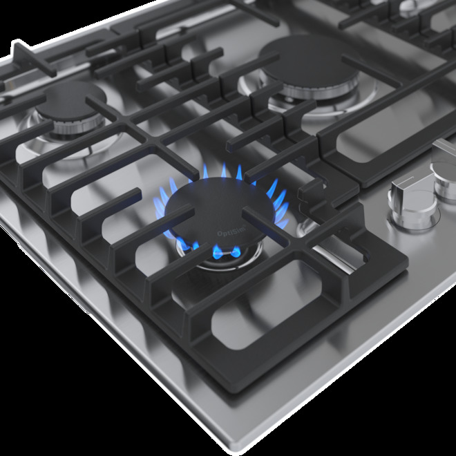 Bosch 500 Series 30 in Gas Cooktop 5 Burner Stainless Steel