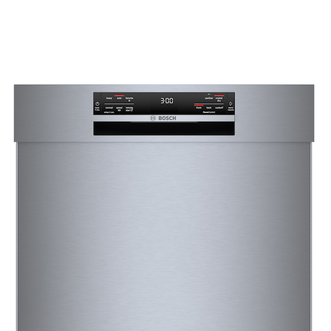 Bosch 800 Series Smart 24 in 3 Rack 42 dBA Smudge Free Stainless