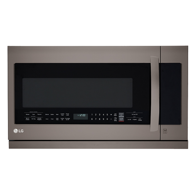LG Over-the-Range Microwave Oven - 2.2-cu ft - Black Stainless Steel - Slide-Out ExtendaVent